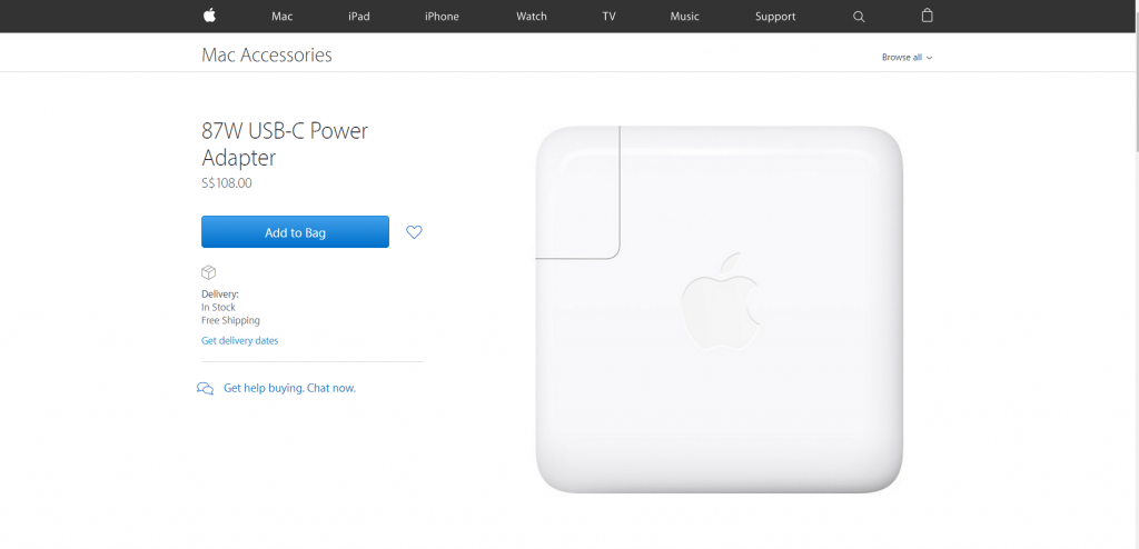 Apple 87W USB-C Power Adapter