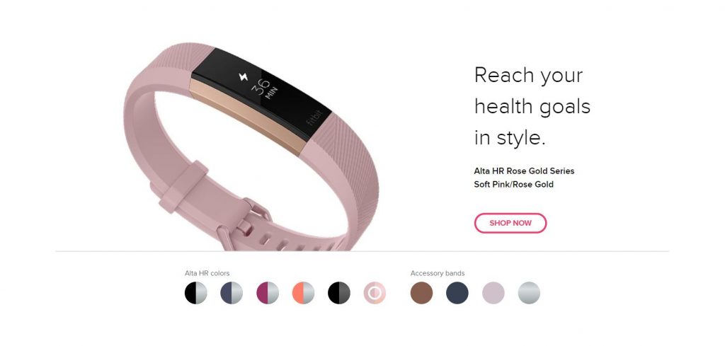 Fitbit Alta HR Rose Gold Series