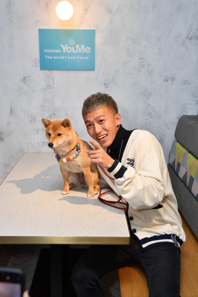 Tosh Zhang and Shiba Inu