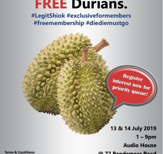 Audio House Member Free Durians 2019