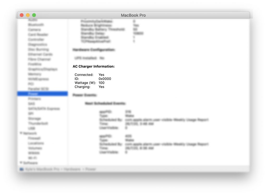 MacBook System Information