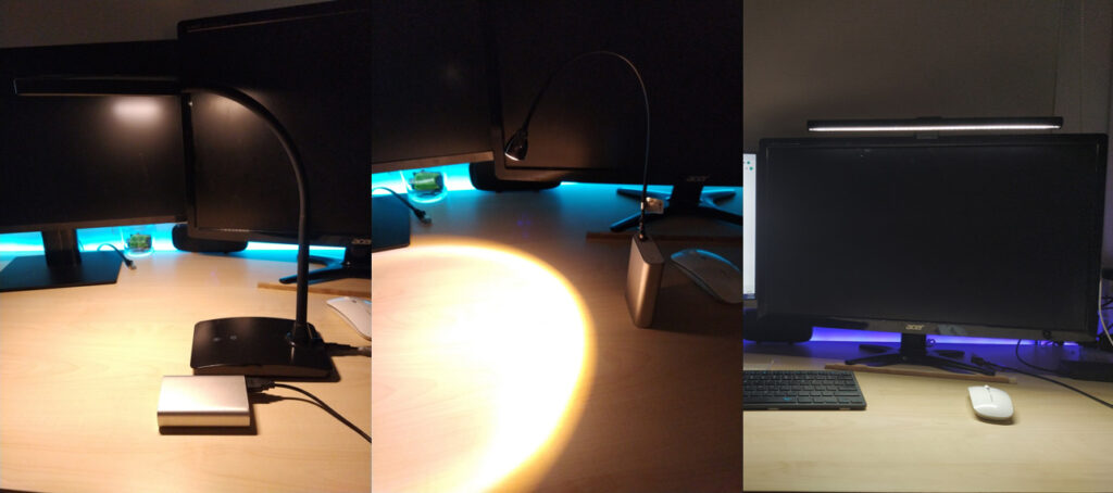 Ordinary USB Lamps vs BenQ Screenbar