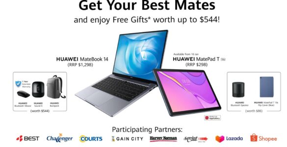 Huawei MateBook 14 and MatePad T 10s Singapore Availability