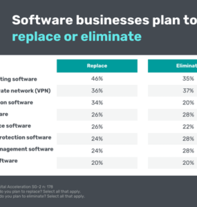 Software Businesses Replace or Eliminate