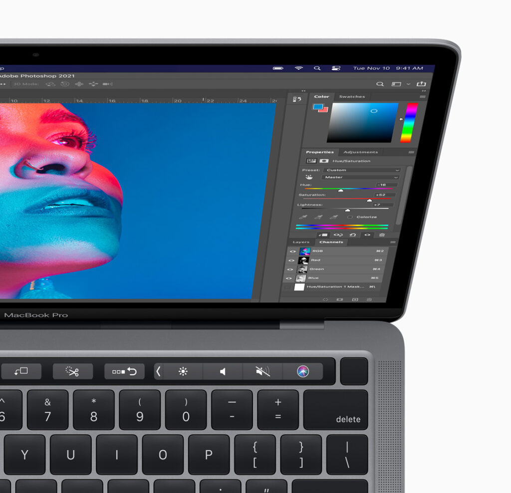 Adobe Photoshop on MacBook Pro