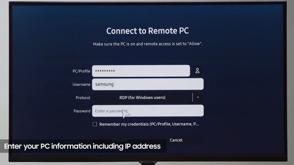 Samsung M5-M7 Smart Monitors (Remote PC)