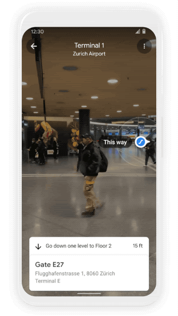 Google Maps with new Indoor Live View