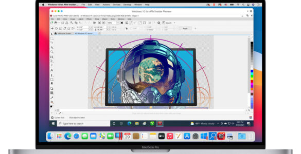 Parallels Desktop 16.5 on M1 Mac running Corel PaintShop Pro 2021