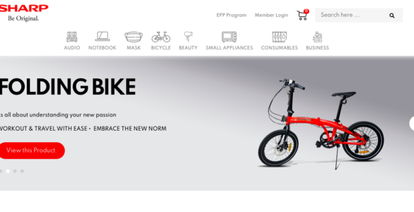 SHARP e-store Screenshot