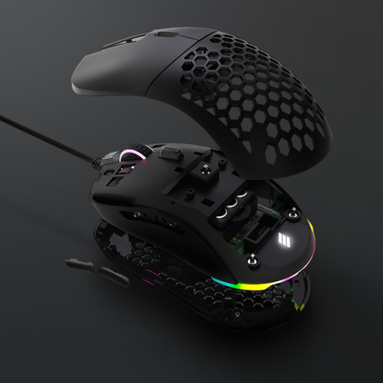 The new SuperSolid Gemini One mouse can be customised for lefthanders