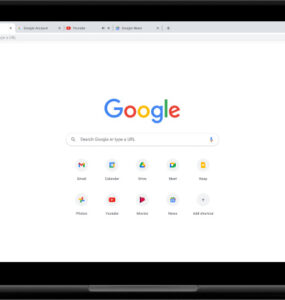 Google Chrome on Laptop