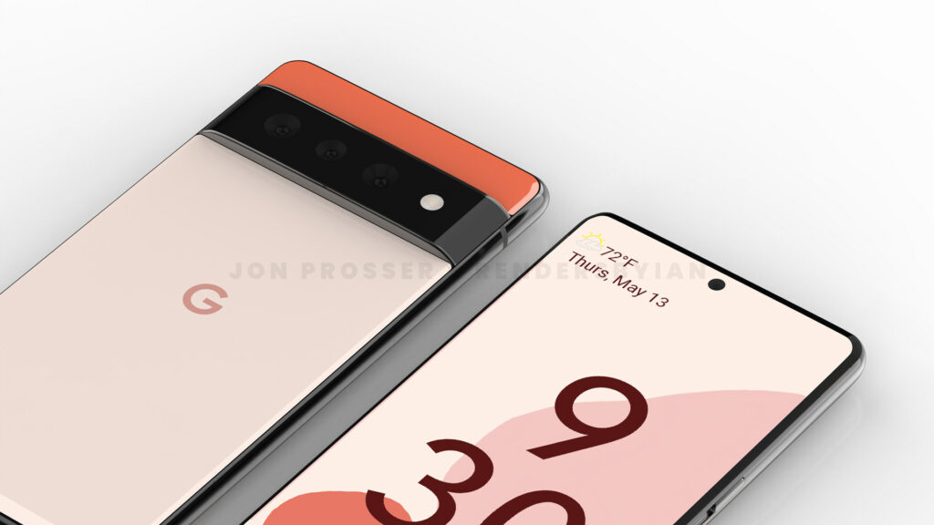 Google Pixel 6 render by Jon Prosser x RendersByIan