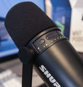 Shure MV7 Podcast Microphone - Touch buttons