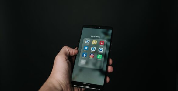 Social media apps on a smartphone