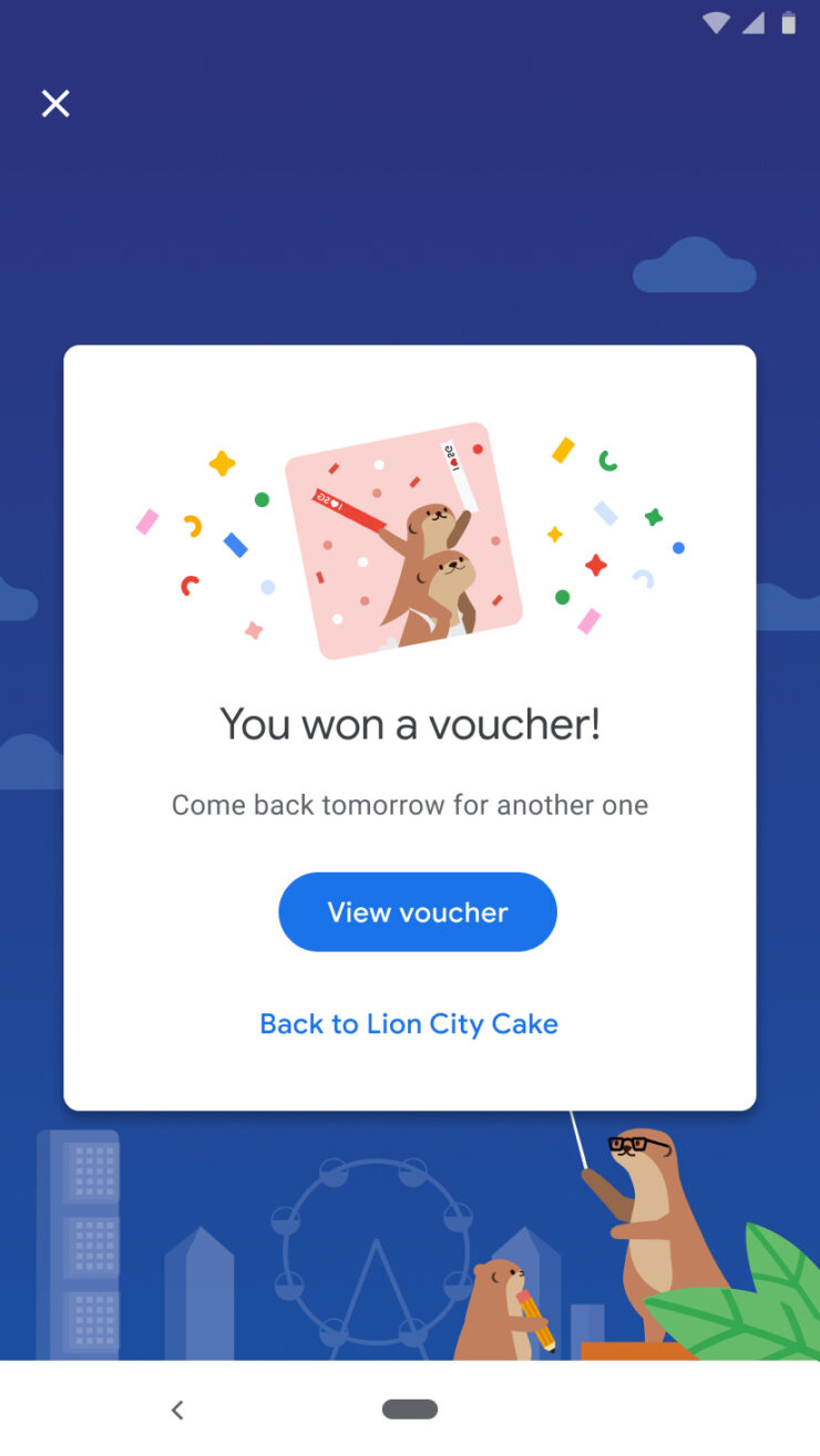 Google Pay Lion City Cake - Voucher
