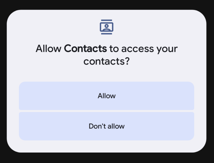 Contact Permissions